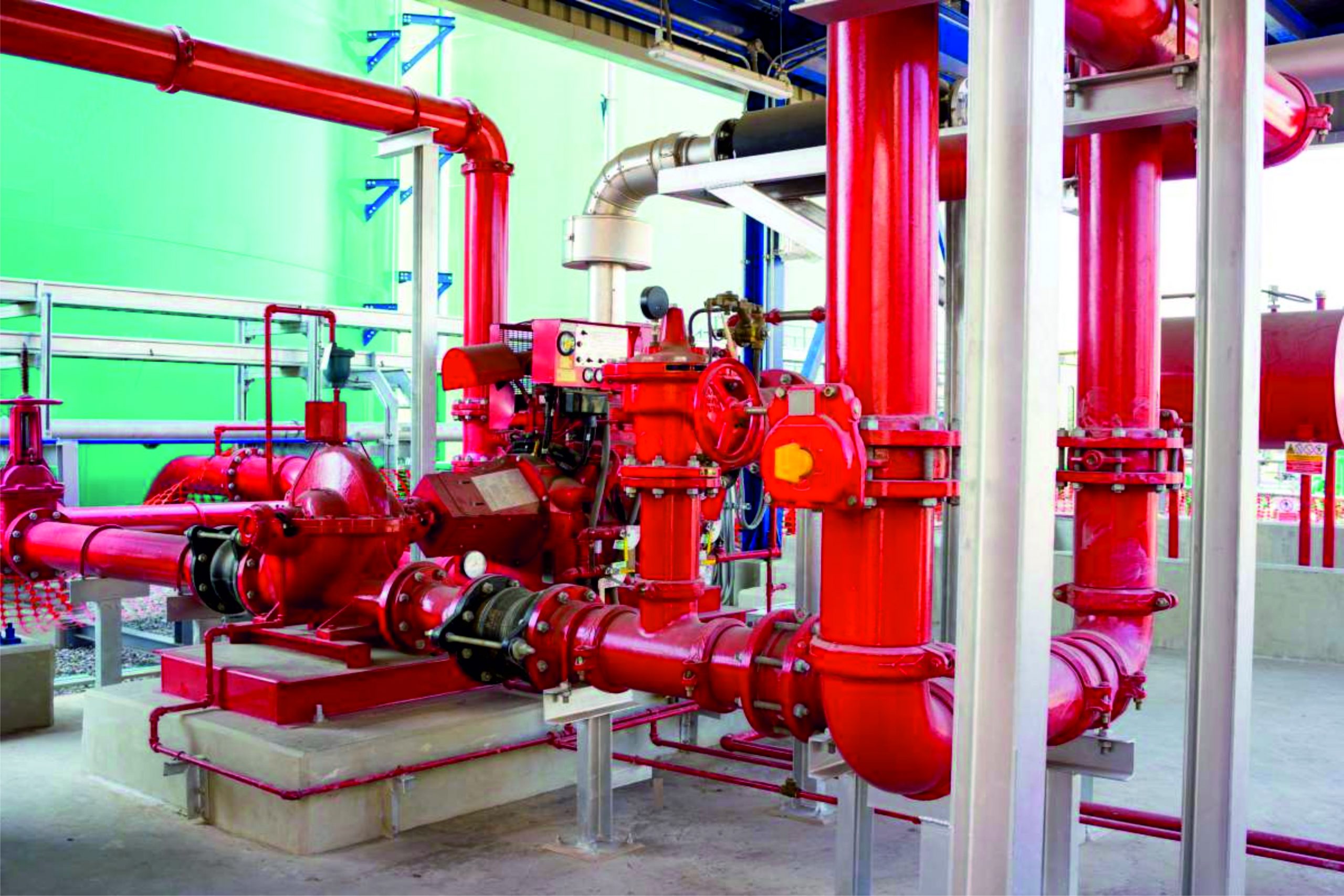 Fire Pump Room Cabling & Commissioning Auto Manual Setting